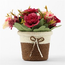 정스토어 카네이션 조화 화분핑크 인테리어, 단일상품0, 단일상품1