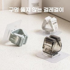 대걸레 구멍이 없는 걸레걸레걸레걸레걸이화장실 걸레신기 강력한 다기능 벽걸이 수납기, 5개, 블랙