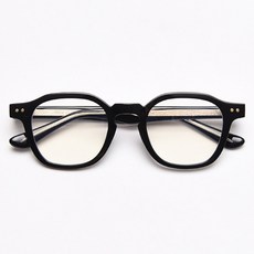 스타일호른 투명 다각형 뿔테 레트로 안경테