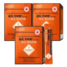 인테로 골드 카무트 효소 프리미엄, 3박스, 90g