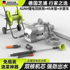 충전식 농업 양수기 45m호스 배터리2개 수중펌프, W. 42AH 리튬 배터리 45m 튜브 물 호