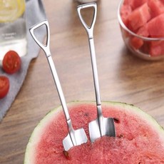 Moondex 커피수저 삽모양 디저트 스푼, 삼각삽