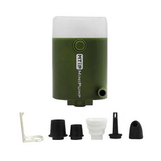 MTiP MINIPUMP 多功能便攜式迷你幫浦 照明手電筒 抽氣機 兩用好攜帶, 野外綠, 1個