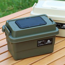 솔텍샵스토어 양념통 티슈 수납 미니 카고 박스 상자 아이보리 캠핑, 1개, 상세페이지 참조