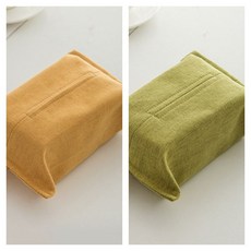 車用面紙套 衛生紙盒 壁掛式抽紙袋 車載多功能紙巾盒 衛生間紙盒, 黃色+綠色,有掛繩袋 （17*25.5釐米）