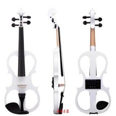 전자 바이올린 연습용 블루투스 무대 일렉 현악기 공연 악기, 픽업 A 화이트