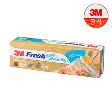 쓰리엠 후레쉬 지퍼백, 대(L), 20개입, 1개