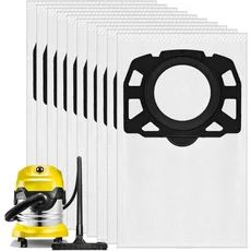 Karcher WD4 MV4 SE6100 2.863-006.0 습식 건식 진공 청소기 용 10PCS KFI487 교체 필터 백, 01 10PCS