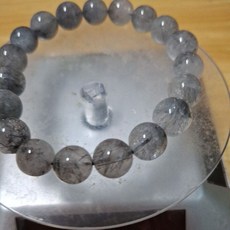 銀髮晶水晶手串 10mm 手工製作 招財納福 提升個人魅力 男女適用