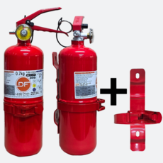 0.7kg 자동차 국산 차량용 소화기 + 브라켓 정기검사용 승용차 SUV 스타리아 카니발 1t