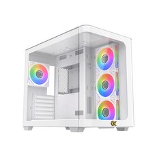 XIGMATEK PANO 前曲面鋼化玻璃機殼(含七顆ARGB風扇)帶燈光控制器, 1個, 白色