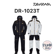 釣之夢 DAIWA DR-1023T 防寒雨衣套裝 TOURNAMENT GORE-TEX PRO 釣魚 釣具 磯釣, 黑色,XL