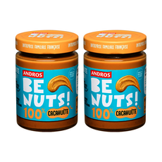 안드로스 비넛츠 100% 땅콩버터 무첨가 무가당 땅콩잼 피넛버터 1+1, 2개, 320g