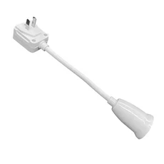 E27 LED 조명 램프 전구 소켓 베이스 거치대 EU/US 플러그 어댑터 켜짐/꺼짐 스위치 하얀색, US, 1. US, 01 US