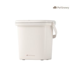 PetSnowy真空儲糧桶 米白色, 1個, 13L