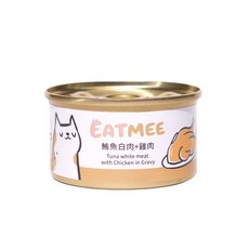 艾爾發寵物 鮪魚白肉系列 雞肉底系列 貓罐頭 副食罐 貓湯罐 80g x 24罐/箱, 1個, 鮪魚白肉+雞肉
