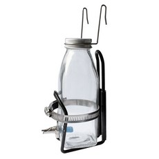 小寵靜音撞針玻璃飲水器, 透明, 1個