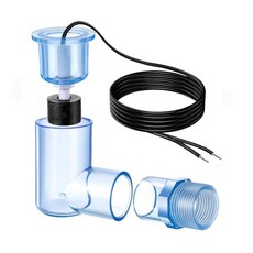 2팩 SS2 플로트 스위치 L 모양 안전 T-스위치 HVAC 배수 팬 응축수 배출구용 AC 플로트 스위치 응축수 오버플로우 감지 기능이 있는 에어컨용 수위 액세서리(블루), 1, 블루