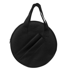 GHSHOP 덤 드럼 백 파우치 12인치 방수 블랙 휴대용 지퍼 홀더 핸드백 보관 가방 덤 드럼 연습 패드용, 검은색, 옥스포드 천