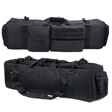 알케이브 건케이스 m249 건캐리어 밀리터리 전술백 라이플 에어소프트건 백팩 스나이퍼 M4A1 낚시, 블랙, 1개