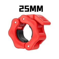 2개입 25/28/30mm 퀵 릴리즈 바벨 클램프 스핀 락 칼라 웨이트 클립 및 근력 훈련용, 02 1PC red-25mm