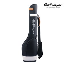 【GoPlayer】精緻皮革半截槍袋-黑.淺藍.綠 (肩背式槍袋 高爾夫球槍包), 黑, 1個