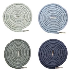 (4개세트) 140cm 원형 후드끈 바지끈 후드티 끈 츄리닝 허리끈 철팁 스트링 35색상, 4색혼합(멜란지그레이/차콜그레이/네이비/그레이블루), 1개