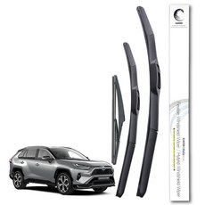 레이븐 토요타 라브4 와이퍼 운전석+조수석 세트 650+400 4세대 5세대, 전면+후면 와이퍼세트, 올뉴 라브4 (5세대: 19년~현재) 2616+12