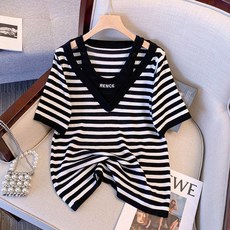 라인댄스복 상의 스트라이프 댄스복 바댄스 방송 끈나시 오프숄더 티셔츠 에어로빅복