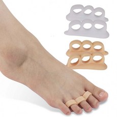 3구 발가락 벌리기 운동 기구 끼우개 사이 교정기 교정 보호대 링 보조기 고정 지지대 실리콘 발 패드 분리