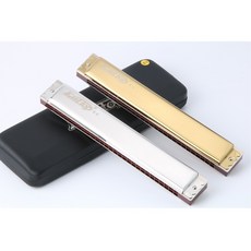 Easttop 東方之最 28孔 重音口琴 初學者 複音C調, 1個, 銀色（複音）, 銀色