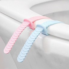위생 변기 시트 실리콘 손잡이 뚜껑 커버 화장실 위생용품, 상세페이지 참조