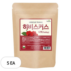 VOTEM 히비스커스 티백, 1.2g, 100개입, 5개