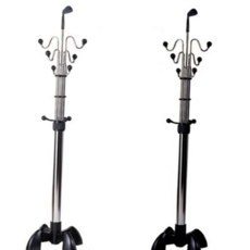 스탠드 옷걸이 모던한 파이프 이동식 행거 옷걸이 코트 현관 모자걸이 다용도 심플한 높은 가방 합성 수지, 실버