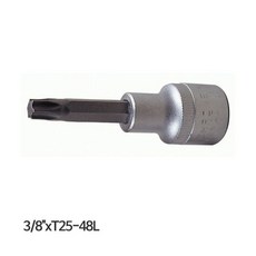 세신 육각 별비트 소켓 3/8in T25 48Lkoo2+7afo, 단품, 1개