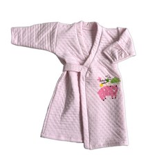 舒適寶貝軟暖棉日式長袍，幼兒寶寶秋冬保暖連身睡袍