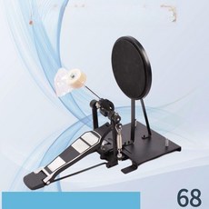 킥드럼 드럼패드 초보연습 교육용 페달 입문용 드럼 킥 훈련, 레드 베이스 드럼 트레이너, 레드, 1개