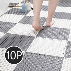 TPE논슬립물빠짐매트 10P 화이트, 상세페이지 참조