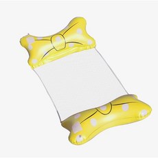 엎드려 해먹 튜브 암튜브 인스타 휴양지 수영장 워터베드, 1개, 옐로우