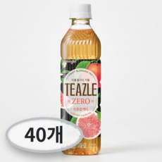 티즐 제로 자몽블랙티, 500ml, 40개