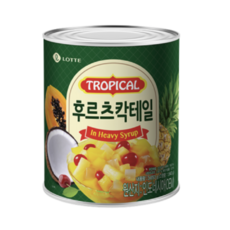 롯데 후르츠칵테일 통조림, 2개, 850g