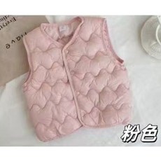 小不點兒 女童馬甲 保暖羽絨棉背心 兒童秋冬新款中小童坎肩 90-130碼