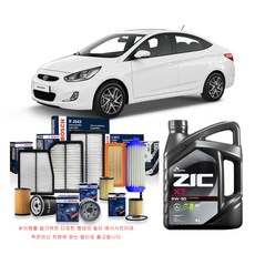 엑센트 1.4 가솔린 10-14년식 보쉬필터+지크합성유 4L, 1개