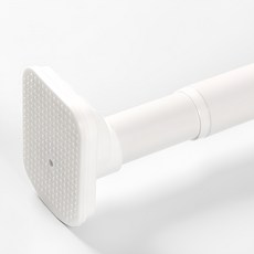 SERYUHOME 方形強力伸縮桿 32mm, 白色