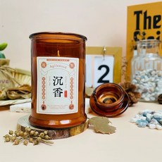 泓潤 特製惠安沉香 香氛蠟燭, 1個