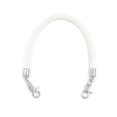 皮革編織包包背帶，適用於改造或作為手提帶、短背帶，附有鉤扣配件