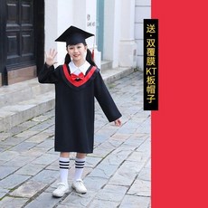 兒童博士服畢業禮服 幼兒園小學生畢業照演出學士服裝