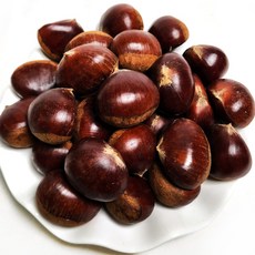 알밤 (특대) 1kg 2025년 햇밤 국내산 군밤용 밤 생밤 큰밤 (칼집X) 쪽빛누리, 1개