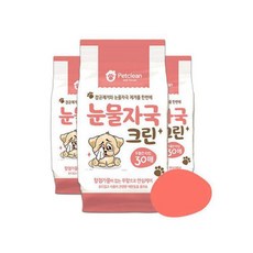 펫크린 눈물자국 물티슈 30매 애견티슈 강아지티슈, 단품, 1개