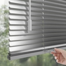 늘다온 무타공 블라인드 알루미늄 손잡이로 내리는 조절 당김 막대 스틱 커튼